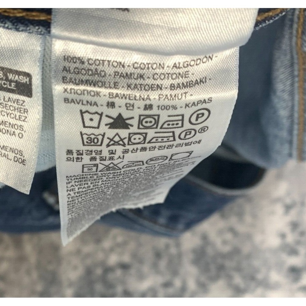 Levis Jeans Mens 36x28 Blue Pants‎ Faded 505 Straight Workwear Denim Tag 36x30 - Picture 10 of 15